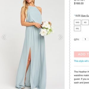 Silver Sage Bridesmaid Dress